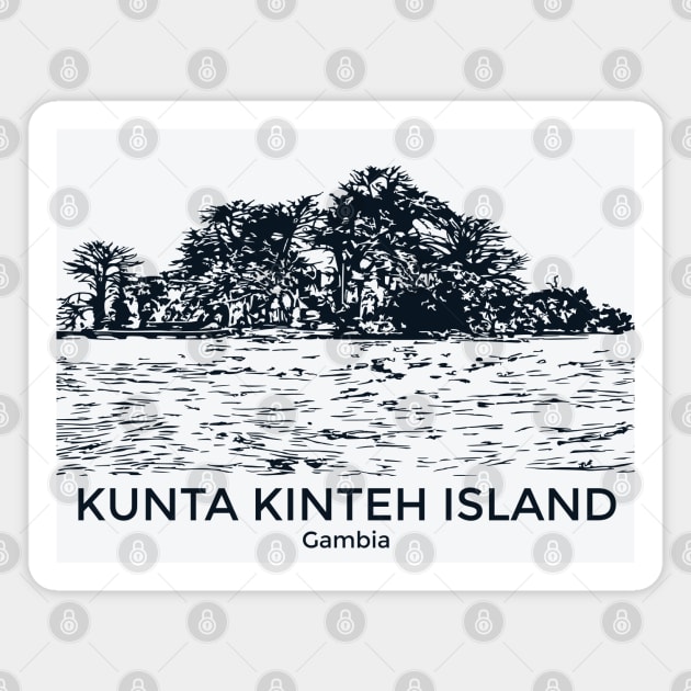 Kunta Kinteh Island - Gambia Magnet by Lakeric